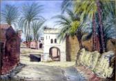 DEMIERRE A 1800-1800,View in a North African town,1888,Lots Road Auctions GB 2008-08-03