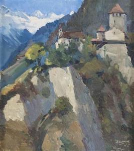 DEMMEL Willibald 1914-1989,Meran - Burg Tirol,1955,Palais Dorotheum AT 2017-05-12