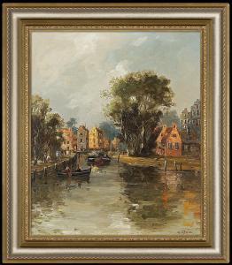 DEMMIN Erich 1911-1997,Old houses in Netherlands,Agra-Art PL 2010-06-13