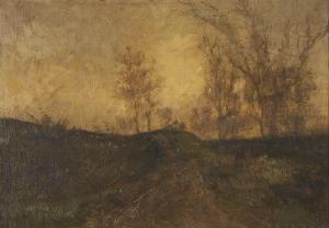 den DUYTS Gustave 1850-1897,Paysage avec arbres,Brussels Art Auction BE 2021-10-26