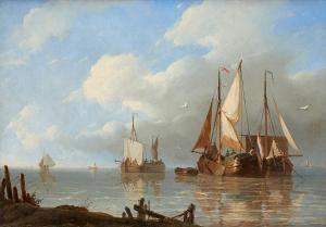 den HEYDE op Herman Henry 1813-1857,Les préparatifs des barques de pêche,1885,Horta BE 2020-01-20