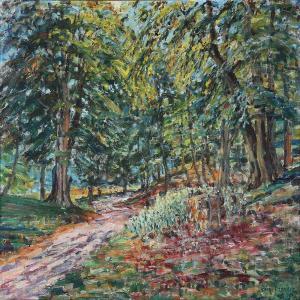 DENCKER August Vilhelm 1882-1942,Forest scene,1946,Bruun Rasmussen DK 2013-04-08