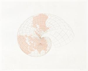 DENES Agnes 1938,Map Projections—The Snail,1976,Swann Galleries US 2023-06-08