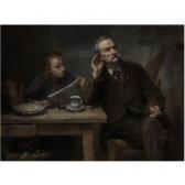 DENET Charles Clement 1853-1939,reading to grandfather,1906,Sotheby's GB 2005-04-20