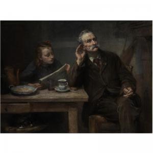 DENET Charles Clement 1853-1939,reading to grandfather,1906,Sotheby's GB 2005-04-20