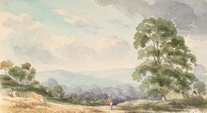 DENHAM John Charles 1700-1800,A lone figure before a rural landscape, with 9 oth,Bonhams 2004-05-25