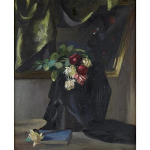 DENISOV Vasili Ivanovich 1862-1921,FLOWERS BEFORE A MIRROR,1960,Freeman US 2018-01-23