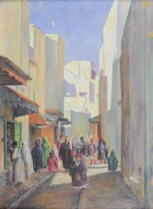 DENIZARD Orens,Dans les rues de Rabat,1915,Saint Germain en Laye encheres-F. Laurent 2017-12-03