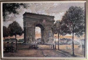 DENIZARD Orens 1879-1965,L'arc de triomphe,1940,Art Valorem FR 2024-01-26
