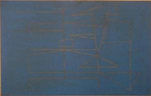 DENKENS herman 1926-2001,Composition bleue,1960,Campo & Campo BE 2014-04-30