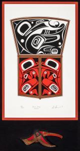 DENNIS DANNY,Raven, Frog, Copper & Carved Wood Hummingbird,1991,Santa Fe Art Auction 2023-03-15
