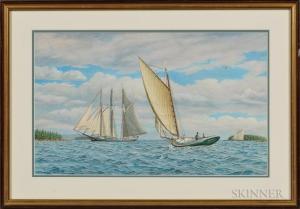 DENNIS STILLE William,The Catboat Frances E. off the Stonington, Maine, ,Skinner 2017-11-04