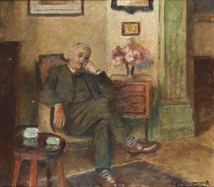 DENONNE Alexandre 1879-1953,Portrait d'homme assis,Horta BE 2016-05-23
