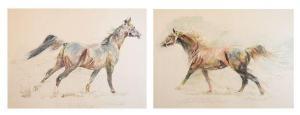 DENT David 1959,Arabian Horses,Clevedon Salerooms GB 2019-03-07