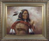 DENTON Troy 1949,Native American brave,Dargate Auction Gallery US 2007-07-20