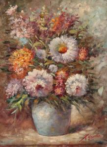 DENVER T 1900-1900,A still life of mixed flowers,John Nicholson GB 2021-08-11