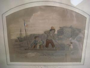 DENY Jeanne 1749-1815,Les petits navigateurs Dessin,1866,Alliance Encheres FR 2008-12-01