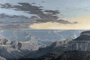 DENYS Frederick 1946,Large view of the Grand Canyon,Galerie Koller CH 2009-11-30