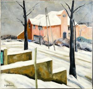 DEPAUW Jef 1894-1947,Paysage enneigé à Boitsfort,Galerie Moderne BE 2015-05-12