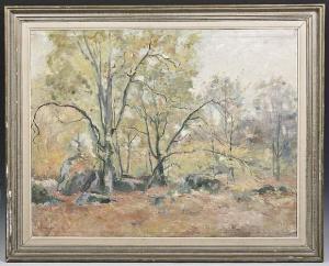 DEPEIGE Sylvain 1850-1937,Paysage de forêt,Aguttes FR 2008-04-22