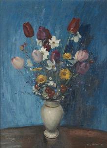 DEPOOTER Frans 1898-1987,Vase fleuri,1946,Horta BE 2018-11-12