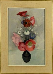 DEPOOTER Frans 1898-1987,Vase garni de Fleurs,1966,Galerie Moderne BE 2024-02-19