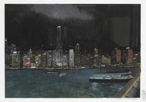 DEPREZ Denis 1966,A Night in Hong-Kong Harbor,Millon & Associés FR 2011-11-19