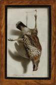 der BILTIUS Cornelis,A trompe l'oeil with a grouse hanging from a nail,Christie's 2012-12-05
