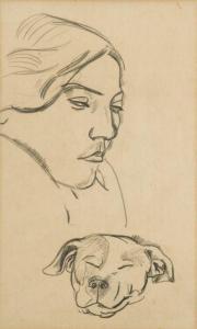 DERAIN Andre 1880-1954,FEMME AU CHIEN,1918,Artcurial | Briest - Poulain - F. Tajan FR 2013-03-27