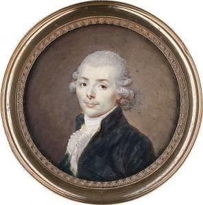DERANTON Joseph 1756-1814,Junger Mann in dunkelgrüner Jacke,Galerie Bassenge DE 2017-12-01