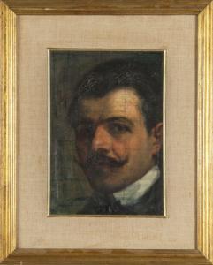 DERCHI Giovanni Battista 1879-1912,Ritratto di uomo con baffi,Boetto IT 2017-12-05