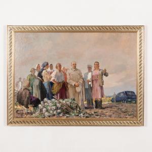 DEREGUS Michail GORDEJEWITSCH 1904-1997,Krusciov con i contadini,Wannenes Art Auctions IT 2021-07-07