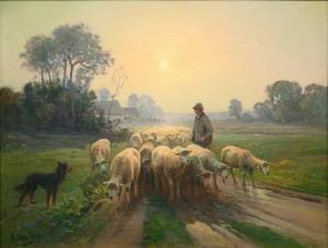 DERIANS A 1800-1800,Berger et moutons,Rennes Encheres FR 2013-11-24
