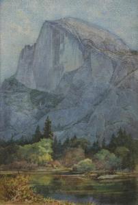 DeROME Albert Thomas 1885-1959,Half Dome Yosemite with Hastes,1920,John Moran Auctioneers 2017-10-24