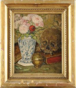 DEROUSSE Blanche 1873-1911,Elève du Docteur Gachet Memento Mori,Osenat FR 2012-07-01