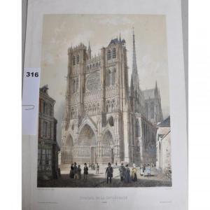DEROY Laurent 1797-1886,Amiens, portail de la cathédrale,Herbette FR 2020-10-08