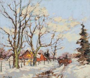 DES CLAYES Berthe 1877-1968,Early Thaw,Walker's CA 2015-12-03