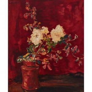 DES CLAYES Gertrude 1879-1949,STILL LIFE WITH PEONIES,Waddington's CA 2019-09-21