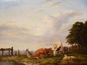 DESAN Charles 1800-1800,Herderjongens bij rustend vee,Zeeuws NL 2016-12-07