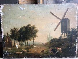 DESAN Charles 1800-1800,Paysage au moulin,1836,Beaussant-Lefèvre FR 2022-01-25