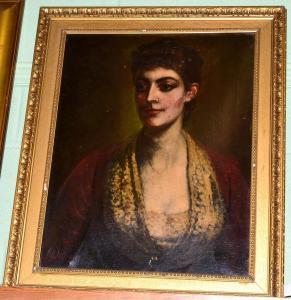 DESANGES Louis William,Portrait of Florence Buckton (1853-1940) wife of S,Tennant's 2017-10-07