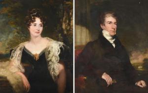 DESANGES Louis William 1822-1887,Portraits of William Henry Cooper and Harriet,Tennant's 2020-11-14