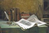 DESCAMPS Emile 1800-1800,At the study desk,Christie's GB 2014-05-02
