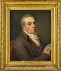 DESCAMPS Guillaume Désiré J 1779-1858,Portrait d\’Ignace-Joseph Vanlerberghe de Busigny,1819,Osenat 2022-03-12