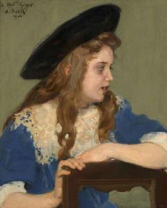 DESCH Auguste Theodore 1877-1924,Portrait de jeune fil,1906,Artcurial | Briest - Poulain - F. Tajan 2019-02-12