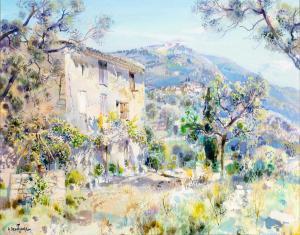 DESCHAMPS Gabriel 1919-2011,Paysage de Provence,William Doyle US 2023-12-20