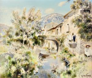 DESCHAMPS Gabriel 1919-2011,Saint Guilhem, Gorges de l'Herault,Millon & Associés FR 2025-01-30