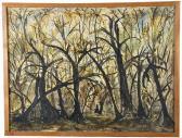 DESCHAMPS Minnie 1889-1987,TREES, and COTTON FIELDS,Charlton Hall US 2011-03-27