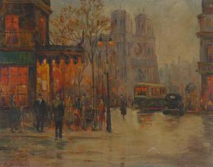 DESCHAMPS PIERRE 1895-1969,Evening in Paris,Burchard US 2014-04-27