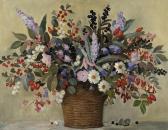 DESCHAMPS Suzanne 1887-1950,Bouquet champêtre No 17,Millon & Associés FR 2013-04-07